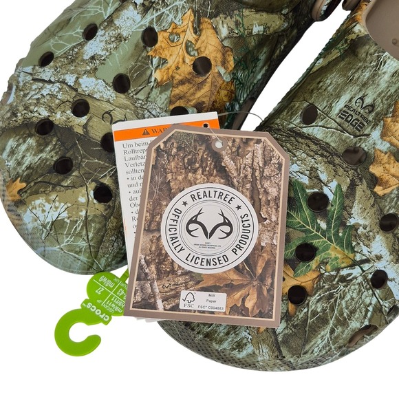 Crocs Baya Realtree Edge Clogs Adult Women's Size 8 Shoes 210511-90H Unisex - Picture 6 of 16